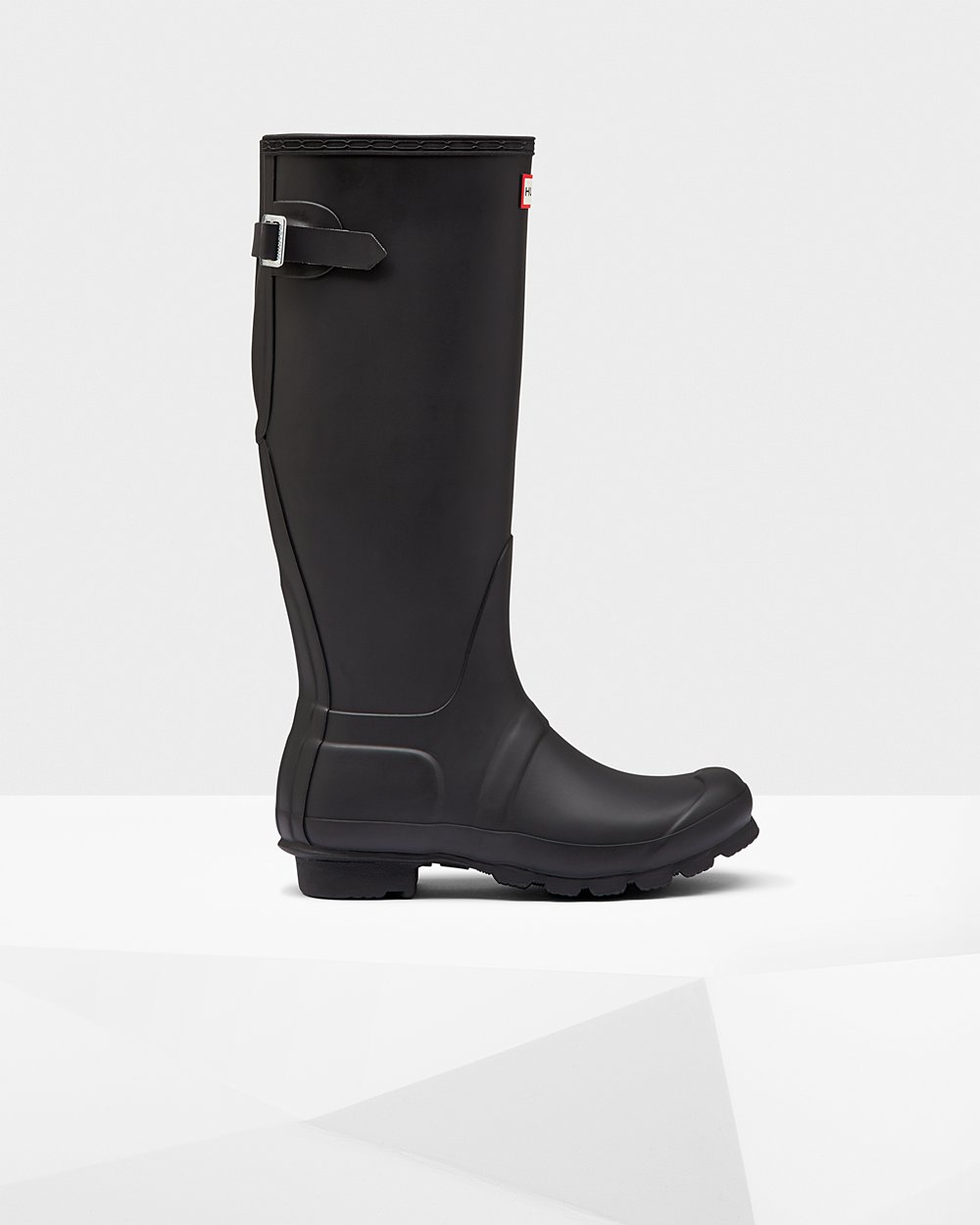 Hunter Mujer Original Back Adjustable - Botas de Lluvia Negras - 834-AHWXPC